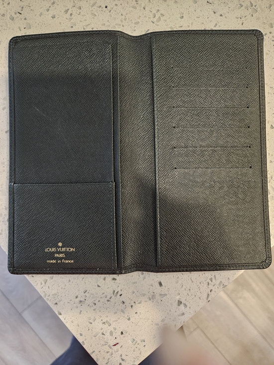 Louis Vuitton Other - Louis Vuitton Black Saffiano Long Wallet Dark GREEN